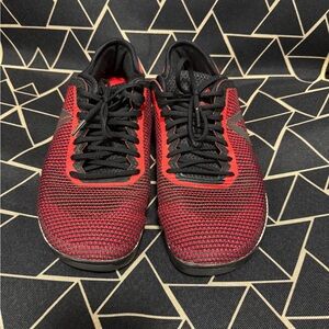 Reebok CrossFit Nano Shoes Men's 10 Red Black Athletic Lace Up Sneaker CN5656